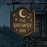 The Drowsy Inn sign